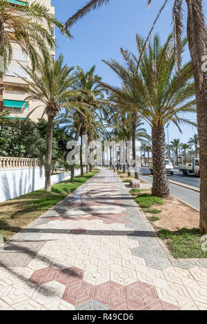 Street view dans La Manga, San Javier Banque D'Images