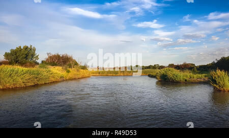 Le grand fleuve Orange en NC, Afrique du Sud Banque D'Images