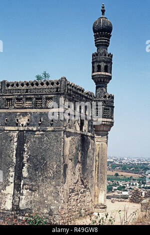 Ibrahim Masjid, fort de Golconda, Hyderabad, Andhra Pradesh, Inde, Asie Banque D'Images