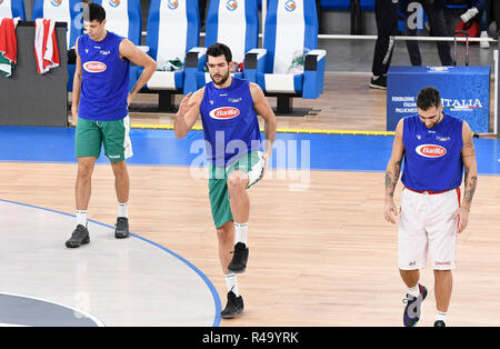 Foto Richard Morgano/LaPresse 26 novembre 2018 Brescia, Italia Sport Basket Allenamento Nazionale Italiana Nella foto : Gianpaolo Ricci Photo Richard Morgano/LaPresse 26 novembre 2018 Brescia, Italie Sport Basket Allenamento Nazionale Italiana dans le pic : Gianpaolo Ricci Banque D'Images