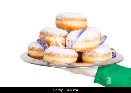 Biscuits on tray Banque D'Images