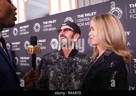 Paley honneurs dans Hollywood : UN Gala hommage à la musique à la télévision qui a eu lieu au Beverly Wilshire Hotel - Arrivées en vedette : Sir Ringo Starr, Barbara Bach Où : Los Angeles, California, United States Quand : 25 Oct 2018 Credit : Sheri Determan/WENN.com Banque D'Images