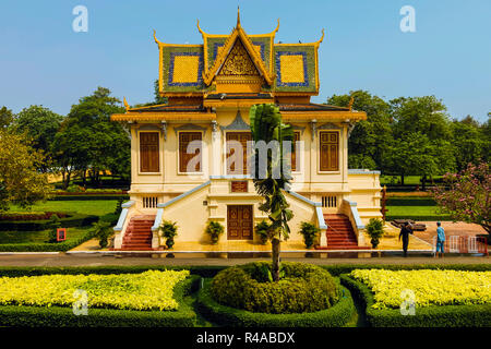 Hor Samran Phirun, un endroit d'attente Royale et rest house avant de processions ; Palais Royal, centre-ville, Phnom Penh, Cambodge Banque D'Images