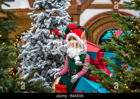 Melbourne, Australie - les décorations de Noël dans la région de Oakleigh Motel shopping centre Banque D'Images