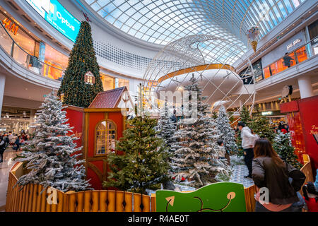 Melbourne, Australie - les décorations de Noël dans la région de Oakleigh Motel shopping centre Banque D'Images