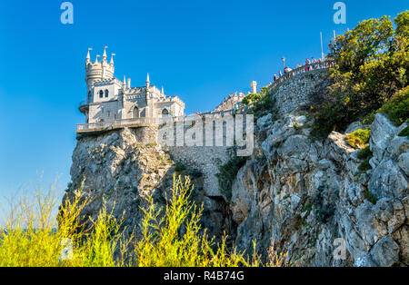 Le Nid d'Hirondelles Château près de Yalta en Crimée Banque D'Images