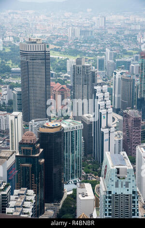 Vue aérienne de Kuala Lumpur repris de la KL Tower Malaisie Banque D'Images