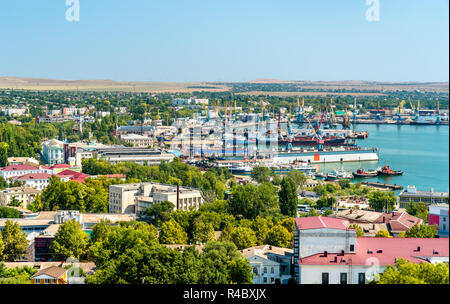 Vue de Port de Kertch en Crimée Banque D'Images