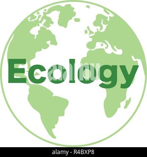 Journée de la Terre concept. Coupe papier éco-responsable. Vector illustration. Sauver la Terre concept. 22 avril Illustration de Vecteur