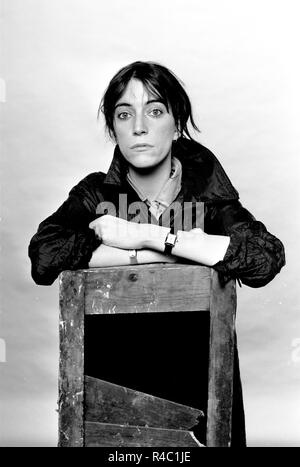 Amsterdam, Pays-Bas - 1976, Patti Smith (Photo Gijsbert Hanekroot) *** légende locale *** Patti Smith Banque D'Images