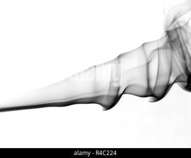 Smoke isolated on white Banque D'Images