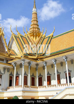 Palais royal à Phnom Penh Banque D'Images