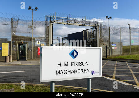 De 0001 sous embargo, le mardi 27 novembre photo inédit daté du 19/11/2018 de la prison de Maghaberry, comme la prison de marque une fois dangereux et Dickens, a fait des progrès extrêmement encourageant, un rapport a dit. Banque D'Images