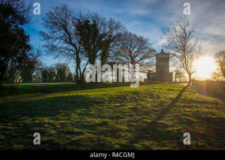L'Observatoire, Clifton, Bristol en hiver Banque D'Images