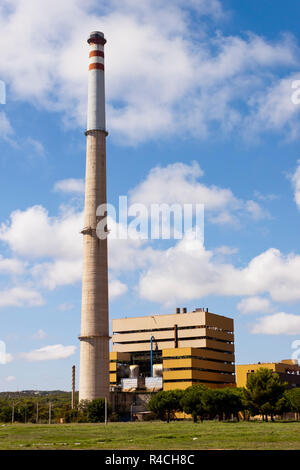 Centrale thermique de Foix en Cubelles, Barcelona, Espagne. Banque D'Images