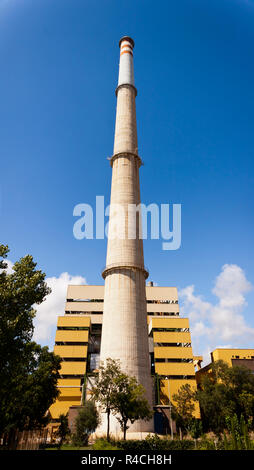 Centrale thermique de Foix en Cubelles, Barcelona, Espagne. Banque D'Images