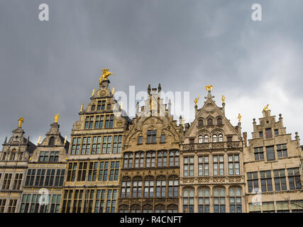 Grand Place du marché à Anvers Banque D'Images