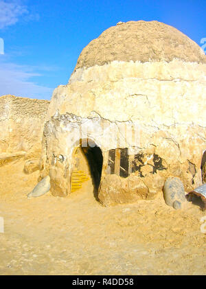 Sahara occidental, Tunisie - janvier 03, 2008 : jeux abandonnés pour le tournage du film Star Wars Banque D'Images