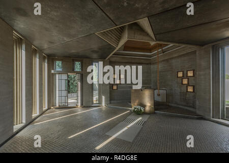 Cimetière Brion à San Vito d'Altivole Banque D'Images