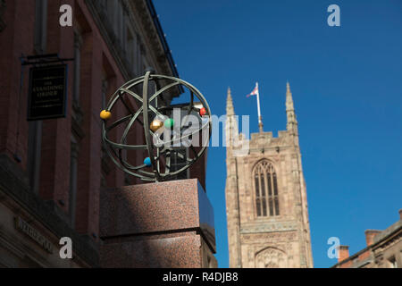 Derby, Derbyshire, UK : Octobre 2018 : Joseph Wright Memorial Banque D'Images