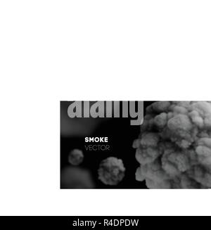 Une légère fumée. Fond vecteur EPS 10. La brume et le smog. Parfum toile brouillard et fumée réaliste. Explosion de poussière. Illustration de Vecteur