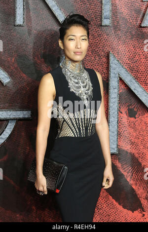 Londres, Royaume-Uni. 27 novembre, 2018. Jihae, moteurs mortel - Première mondiale, Leicester Square, Londres, Royaume-Uni, 27 novembre 2018, photo de Richard Goldschmidt : Riche de crédit Gold/Alamy Live News Banque D'Images