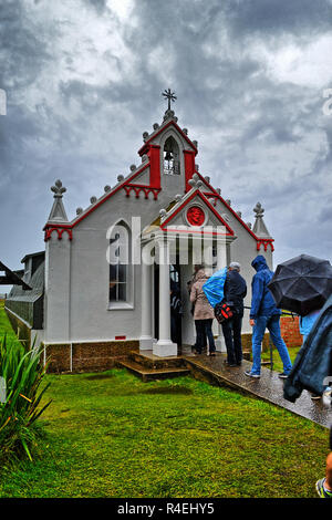 L'église italienne, Orkney, Scotland, UK. Créé lors de la DEUXIÈME GUERRE MONDIALE par les prisonniers de guerre italiens. Banque D'Images