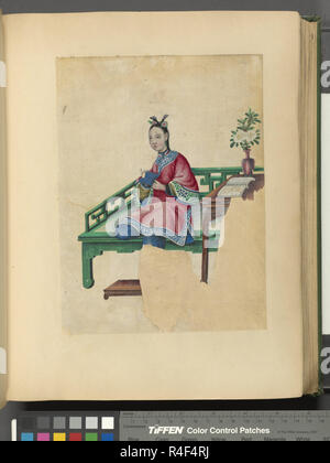 Dessins figuratifs chinois vintage Banque D'Images