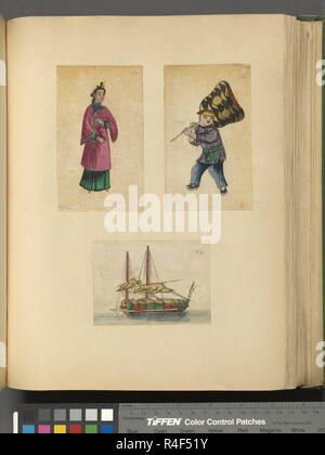 Dessins figuratifs chinois vintage Banque D'Images