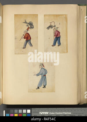 Dessins figuratifs chinois vintage Banque D'Images