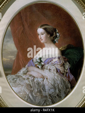 L'impératrice Eugénie (1826-1920) - huile sur toile. Auteur : Franz Xaver Winterhalter,. Emplacement : collection privée. MADRID. L'ESPAGNE. Banque D'Images