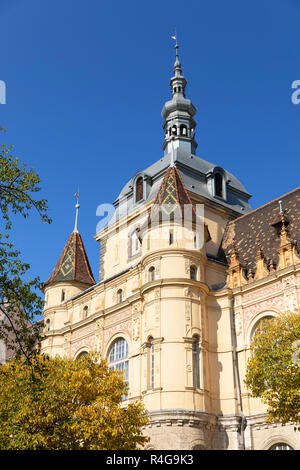 Château Vajdahunyad dans City Park, Budapest, Hongrie Banque D'Images