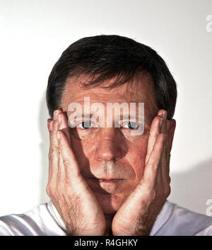Yeux d'un homme en détail Banque D'Images