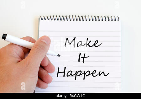 Faire se produire concept sur le portable Banque D'Images