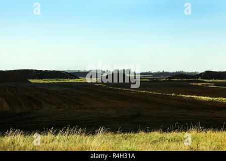 Extraction de tourbe Banque D'Images