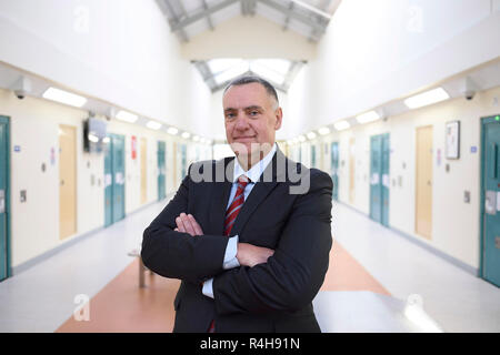 Photo inédit daté du 19/11/2018 du gouverneur Dave Kennedy en Quoile House, prison de Maghaberry, comme la prison de marque une fois dangereux et Dickens, a fait des progrès extrêmement encourageant, un rapport a dit. Banque D'Images