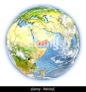 Le Yémen sur la terre isolé Banque D'Images