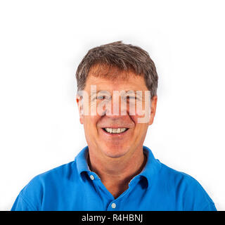 Belle homme vêtu de désinvolture dans studio Banque D'Images