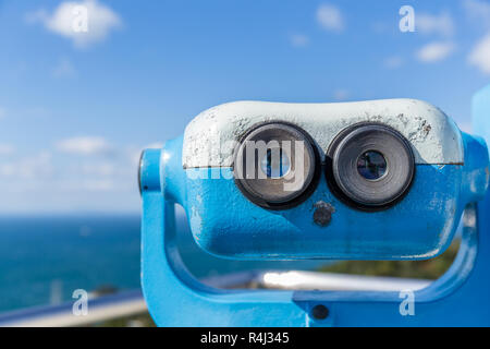 Jumelles à monnayeur à seaside Banque D'Images