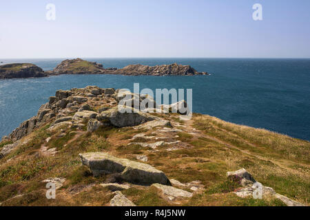 Shipman, tête de Bryher, Point Gimble, Tresco, Îles Scilly, UK Banque D'Images