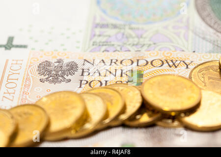 Billets polonaise, close-up Banque D'Images