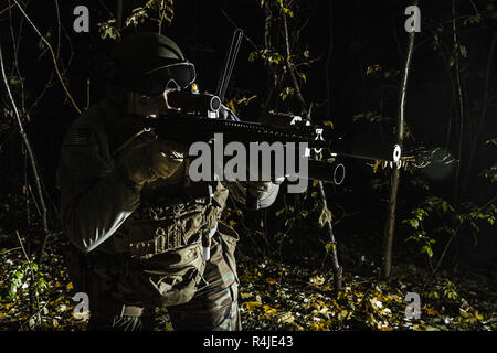 Marsoc raider armes visant Banque D'Images