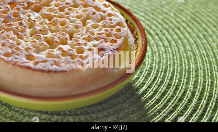 Crumpet anglais Banque D'Images