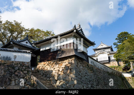 Bitchu Matsuyama Castle sur une montagne à Okayama Banque D'Images