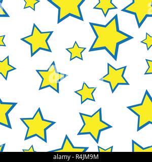 Une étoile jaune sur le fond blanc Illustration de Vecteur