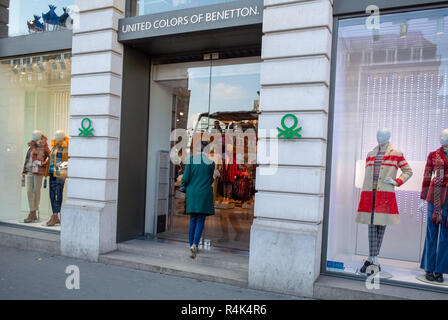 Paris, France, United Colors of Benneton Banque D'Images