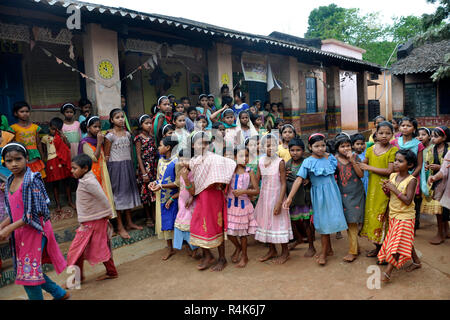 L'Inde, l'Orissa, Puri, Onkadelli village, vie quotidienne Banque D'Images