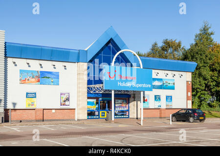 Maison de vacances Thomson Superstore, château de plaisance Retail Park, Nottingham, England, UK Banque D'Images