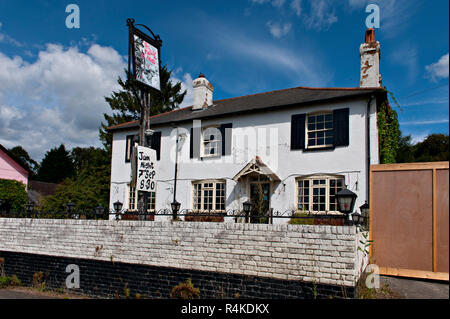 L'Padwell Bras, un pub populaire une fois situé dans le hameau de Stone Street, Kent, fermée en 2017 et n'est vu ici à l'été 2018. Banque D'Images