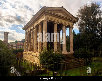 Temple de Portunus au Forum Boarium - Rome, Italie Banque D'Images